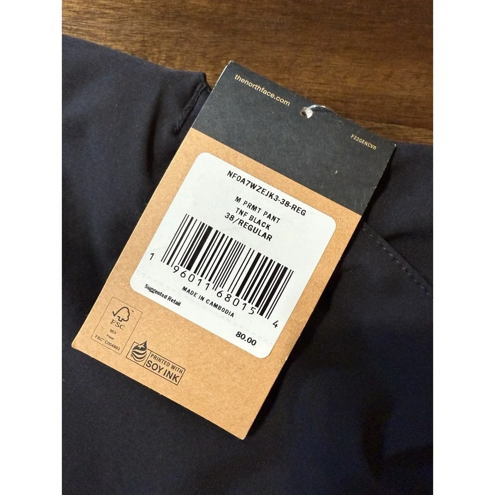 NWT The North Face Paramount Pants TNF Pants Men's Size 38x32‎ Black